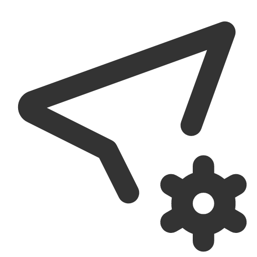 иконка location cog, location, маркер, cog,