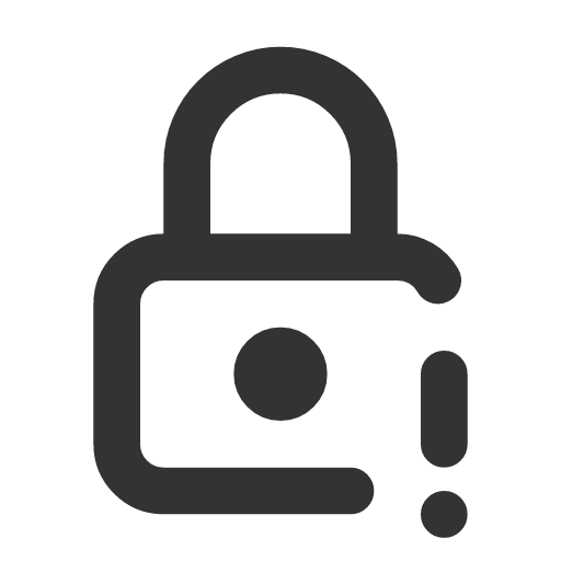 иконка lock exclamation, lock, замок, exclamation, предупреждение,