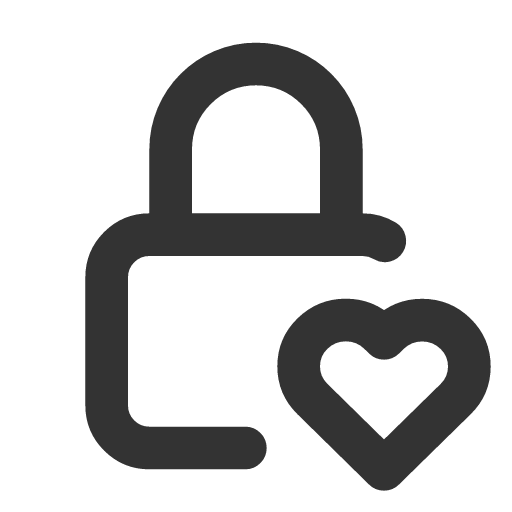 иконка lock heart, lock, замок, heart, сердце,