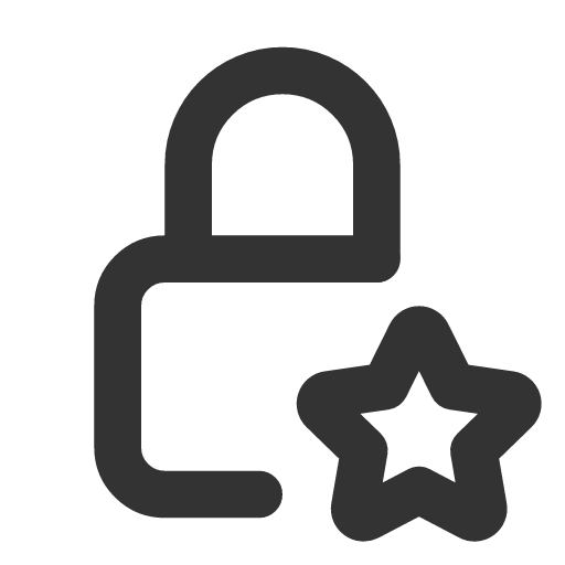 иконка lock star, lock, замок, star, звезда,