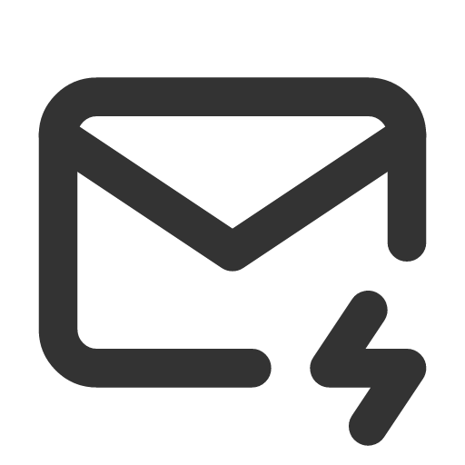 иконка mail bolt, mail, почта, bolt, напряжение,