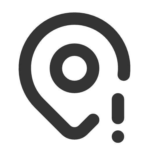 иконка map pin exclamation, map, карта, pin, кнопка, exclamation, предупреждение,