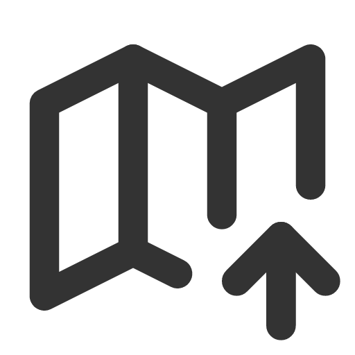 иконка map up, map, карта, up, стрелка вверх,