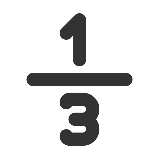 иконка math 1 divide 3, math, циркуль, divide,