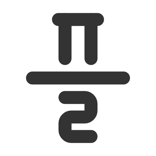 иконка math pi divide 2, math, циркуль, pi, divide,