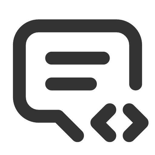 иконка message 2 code, message, сообщение, code, код,