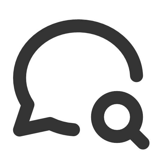 иконка message circle search, message, сообщение, circle, search, поиск,