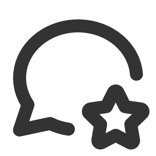 иконка message circle star, message, сообщение, circle, star, звезда,