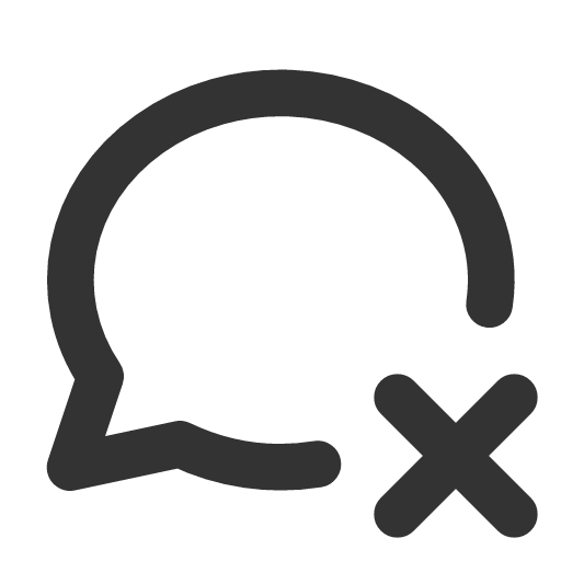иконка message circle x, message, сообщение, circle,