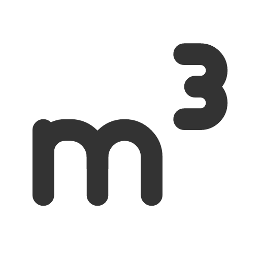 иконка meter cube, meter, cube,