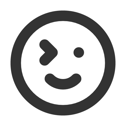 иконка mood wink, mood, wink, подмигивание,