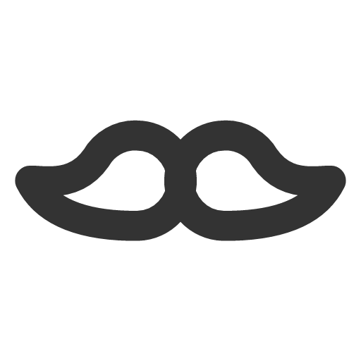 иконка moustache, кошка,