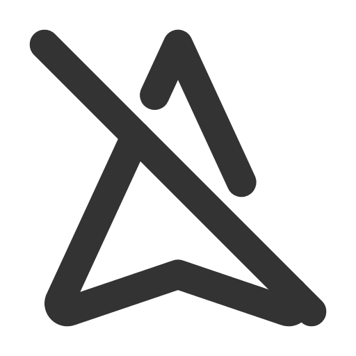 иконка navigation off, navigation, навигация, off,