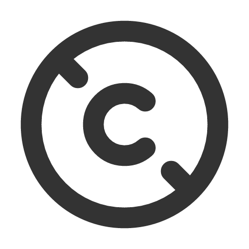иконка no copyright, no, copyright,