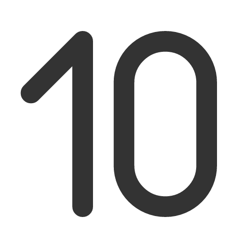 иконка number 10, number, 10,