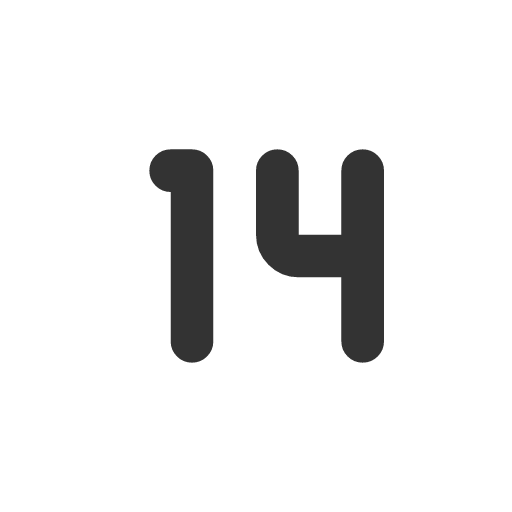 иконка number 14 small, number, 14, small,