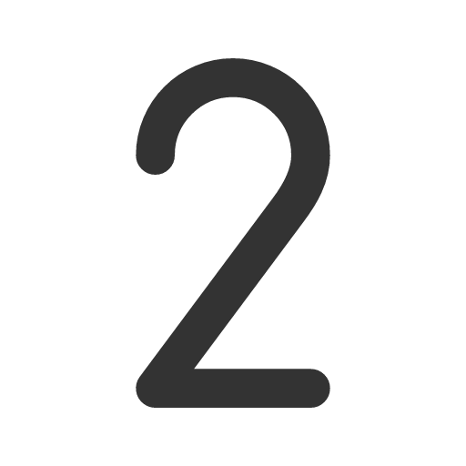 иконка number 2, number,