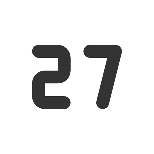 иконка number 27 small, number, 27, small,