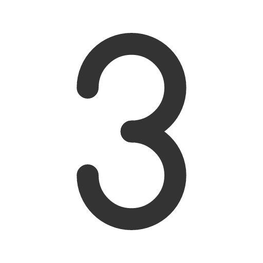 иконка number 3, number,