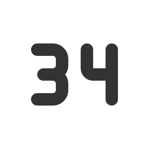 иконка number 34 small, number, 34, small,