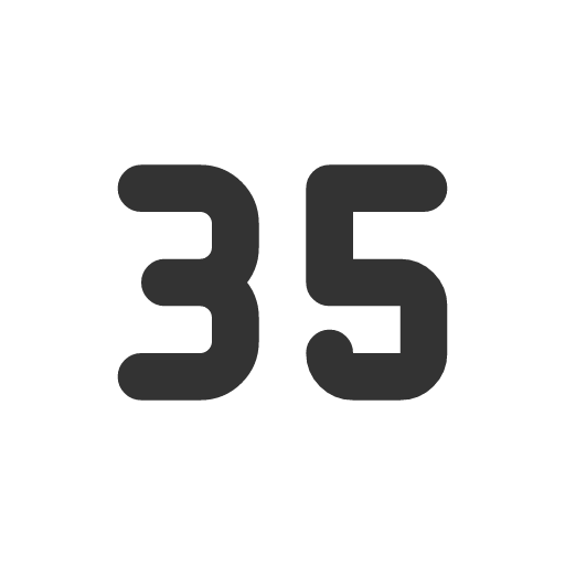 иконка number 35 small, number, 35, small,