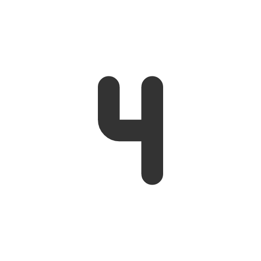 иконка number 4 small, number, small,