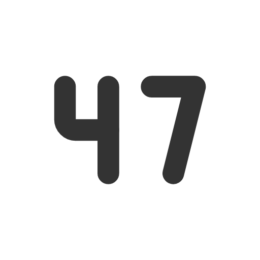 иконка number 47 small, number, 47, small,