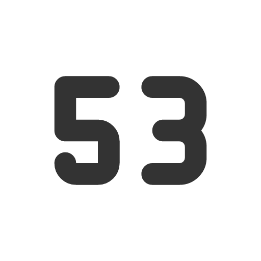 иконка number 53 small, number, 53, small,