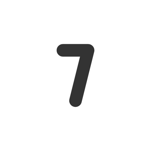 иконка number 7 small, number, small,