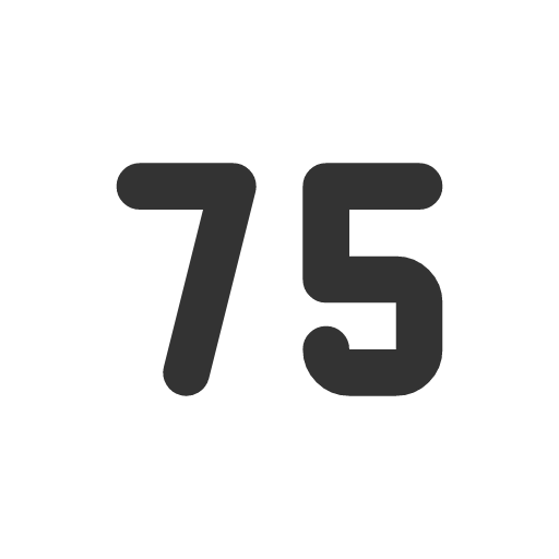 иконка number 75 small, number, 75, small,