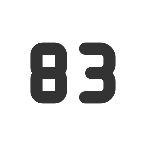 иконка number 83 small, number, 83, small,