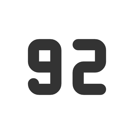 иконка number 92 small, number, 92, small,