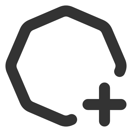 иконка octagon plus 2, octagon, plus, плюс,