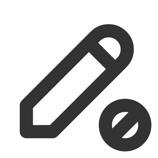 иконка pencil cancel, pencil, cancel, отмена,
