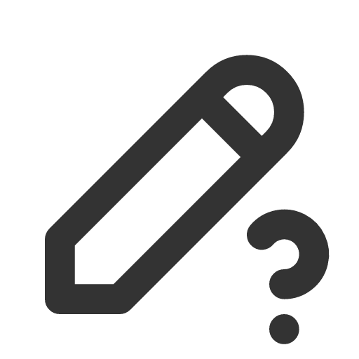 иконка pencil question, pencil, question, вопрос,