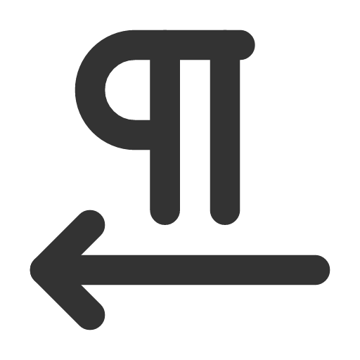 иконка pilcrow left, pilcrow, left, стрелка,