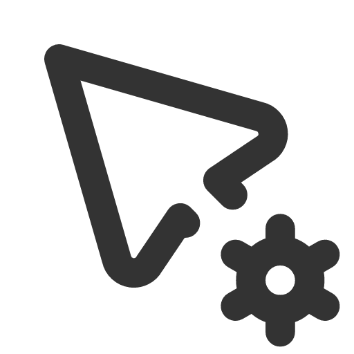 иконка pointer cog, pointer, поиск, cog,