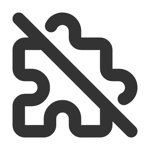 иконка puzzle off, puzzle, off,