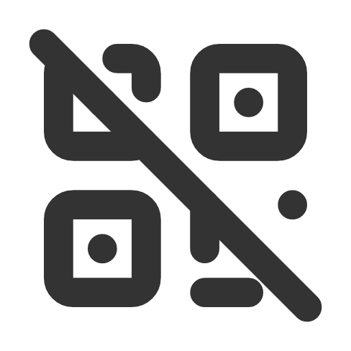 иконка qrcode off, qrcode, off,