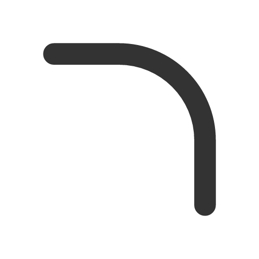 иконка radius top right, radius, top, right, стрелка,