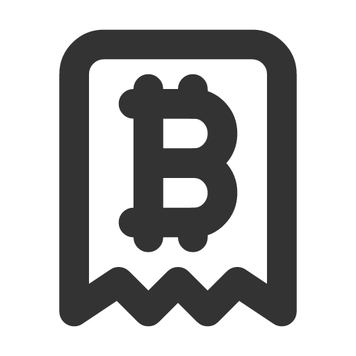 иконка receipt bitcoin, receipt, bitcoin, биткоин,