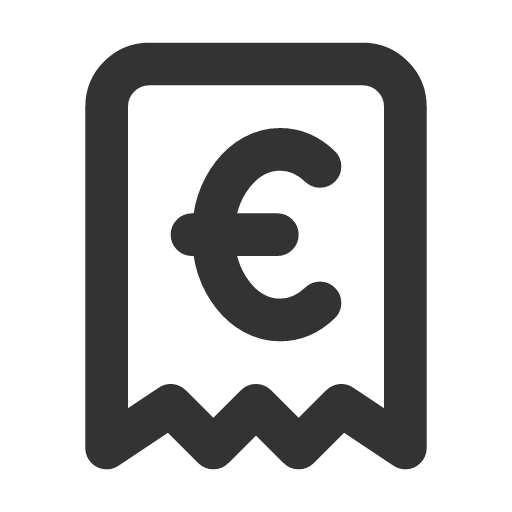 иконка receipt euro, receipt, euro, евро,