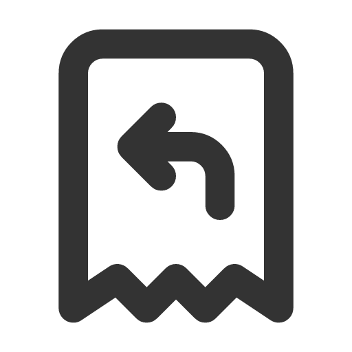 иконка receipt refund, receipt, refund,