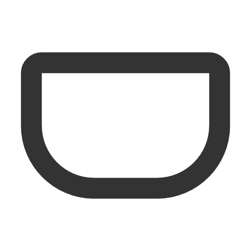 иконка rectangle rounded bottom, rectangle, rounded, bottom, стрелка,