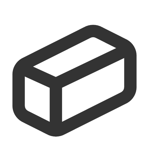 иконка rectangular prism, rectangular, prism,
