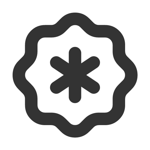 иконка rosette asterisk, rosette, asterisk, звездочка,