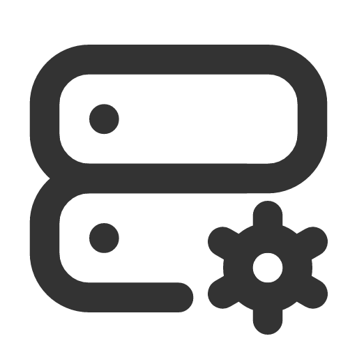 иконка server cog, server, сервер, cog,