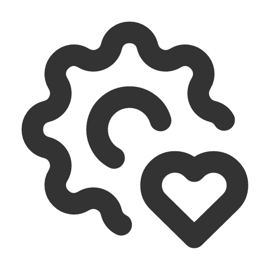 иконка settings heart, settings, настройки, heart, сердце,