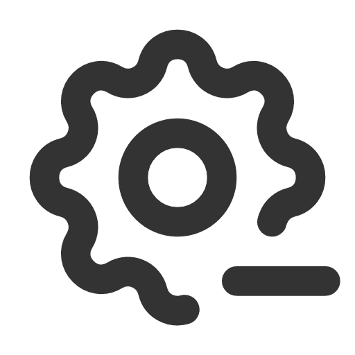 иконка settings minus, settings, настройки, minus, минус,