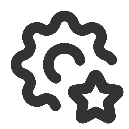 иконка settings star, settings, настройки, star, звезда,